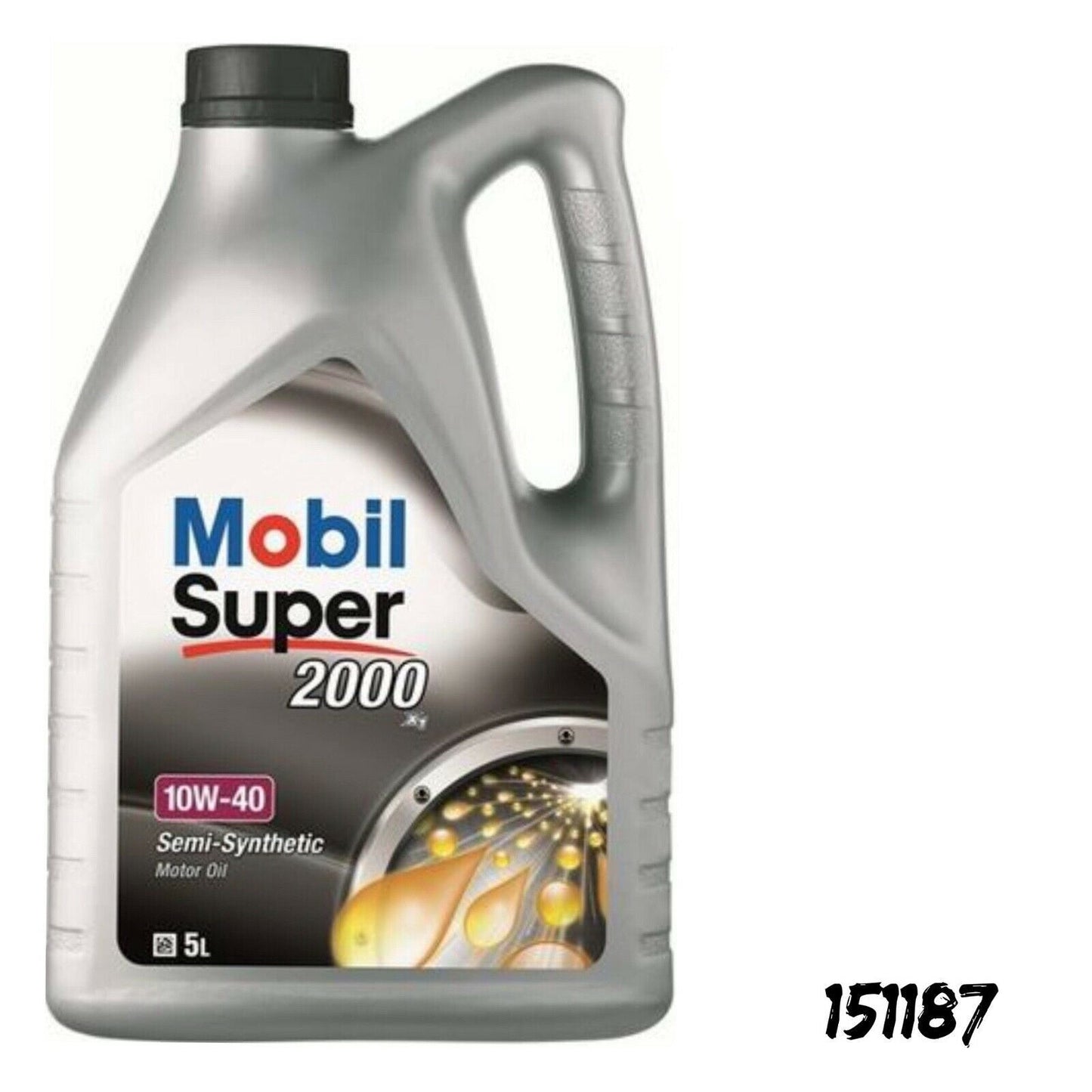 Mobil 1 Super 2000 X1 10W40 Premium Semi Synthetic Engine Oil - 5 Litre