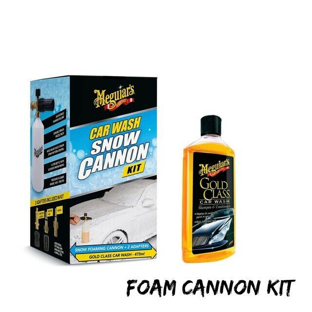 Meguiars Car Wash Snow Cannon Kit + Meguiar’s Gold Class Car Wash 473ML