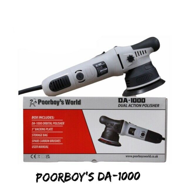 Poorboys NEW MORE POWERFULL 1000W Dual Action Polishing Machine