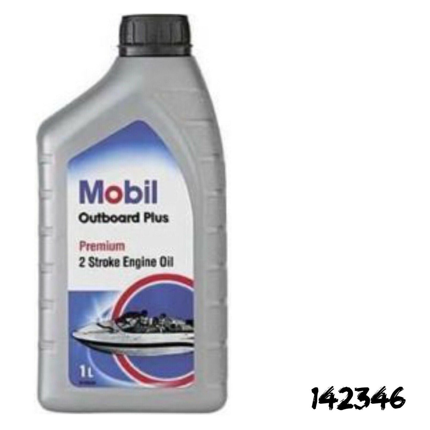 Mobil Outboard Plus Premium 2 Stroke Engine Oil 1L 142346