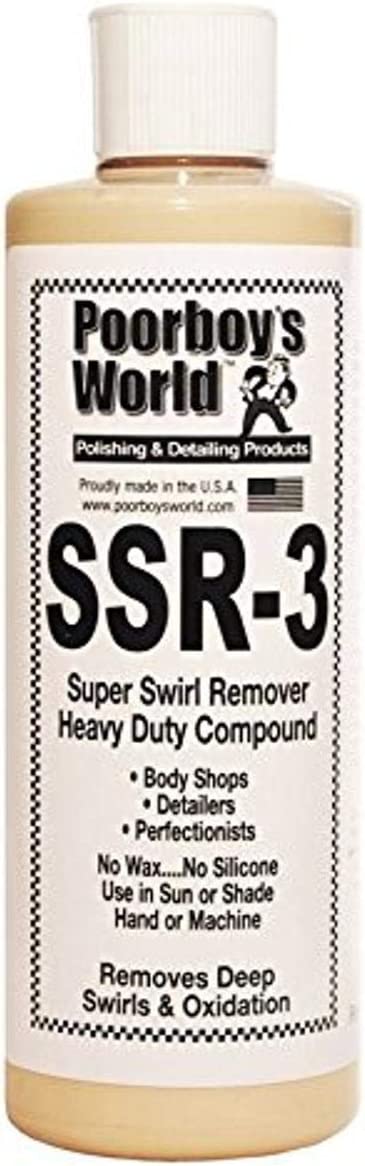 Poorboys Super Swirl Remover SSR 3.0 Heavy Grade Swirl & Scratch Remover 473mL