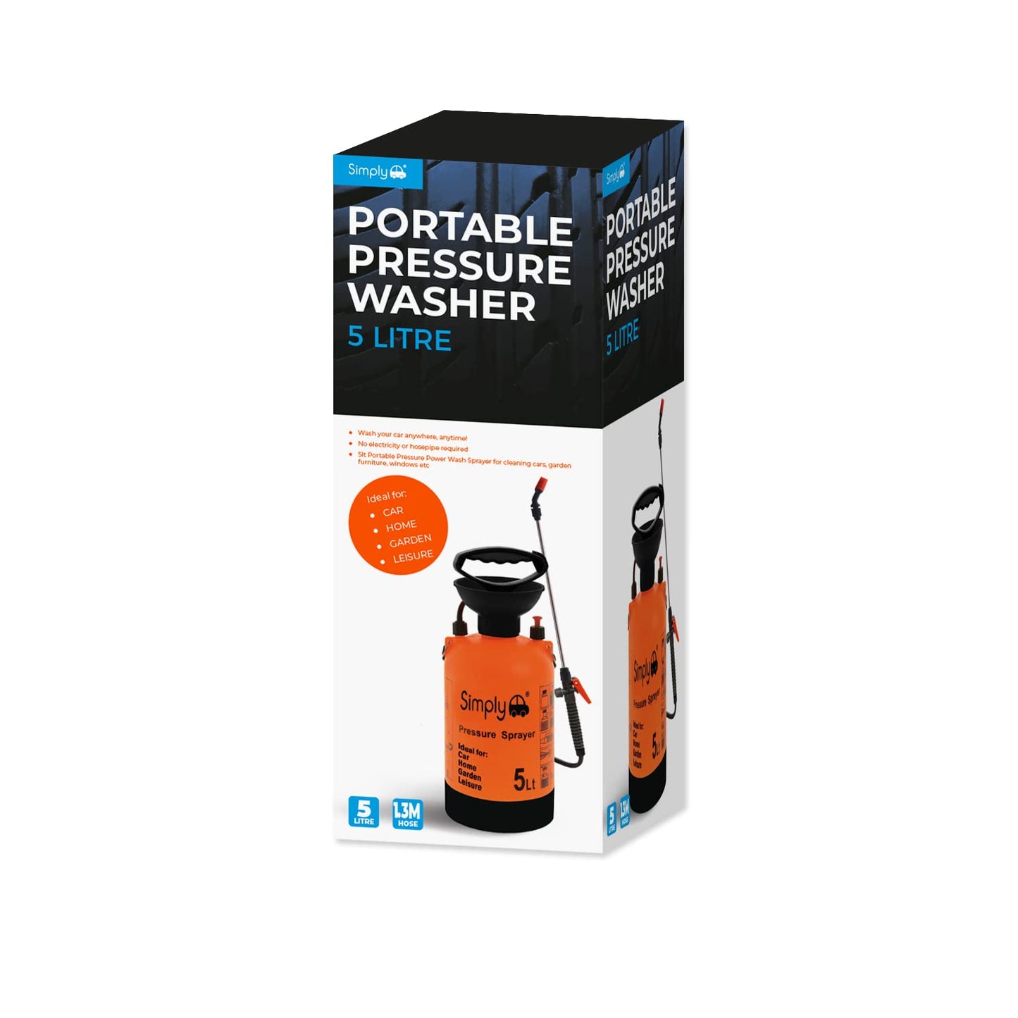 Simply 5L Portable Sprayer Pressure Washer