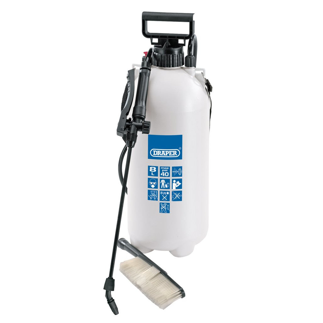 Draper 10L Vehicle Pressure Sprayer Pump Action Car Washing