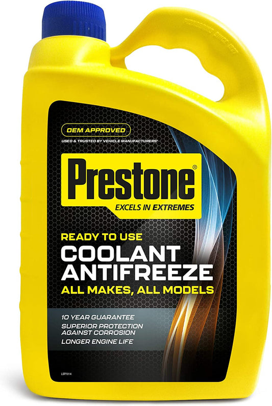 Prestone Antifreeze Ready to Use Mixed Summer Winter Engine Coolant 4 Litre