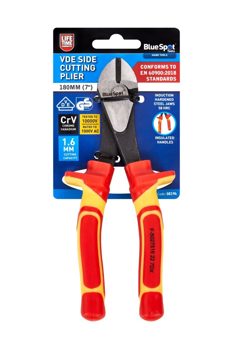 180MM (7") VDE SIDE CUTTING PLIER