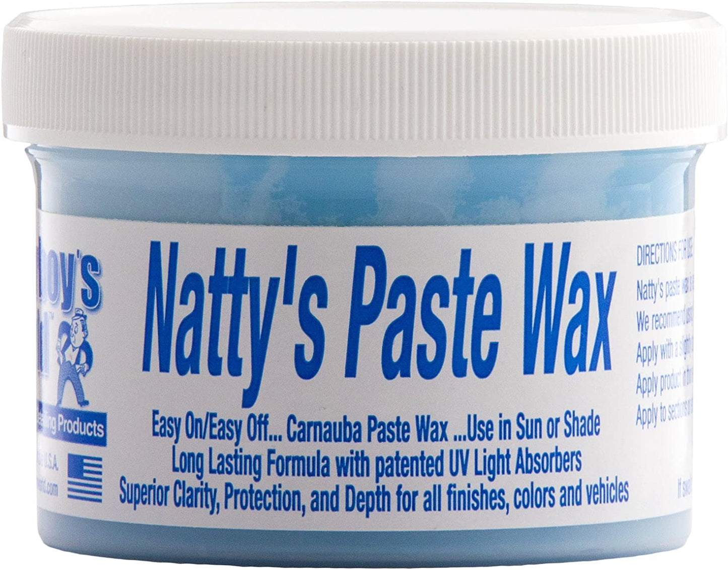 POORBOYS NATTYS BLUE PASTE WAX  CONTAINS CARNAUBA WAX FOR DARKER COLOURS