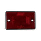 2x Red Rear Reflector With Mounting Holes