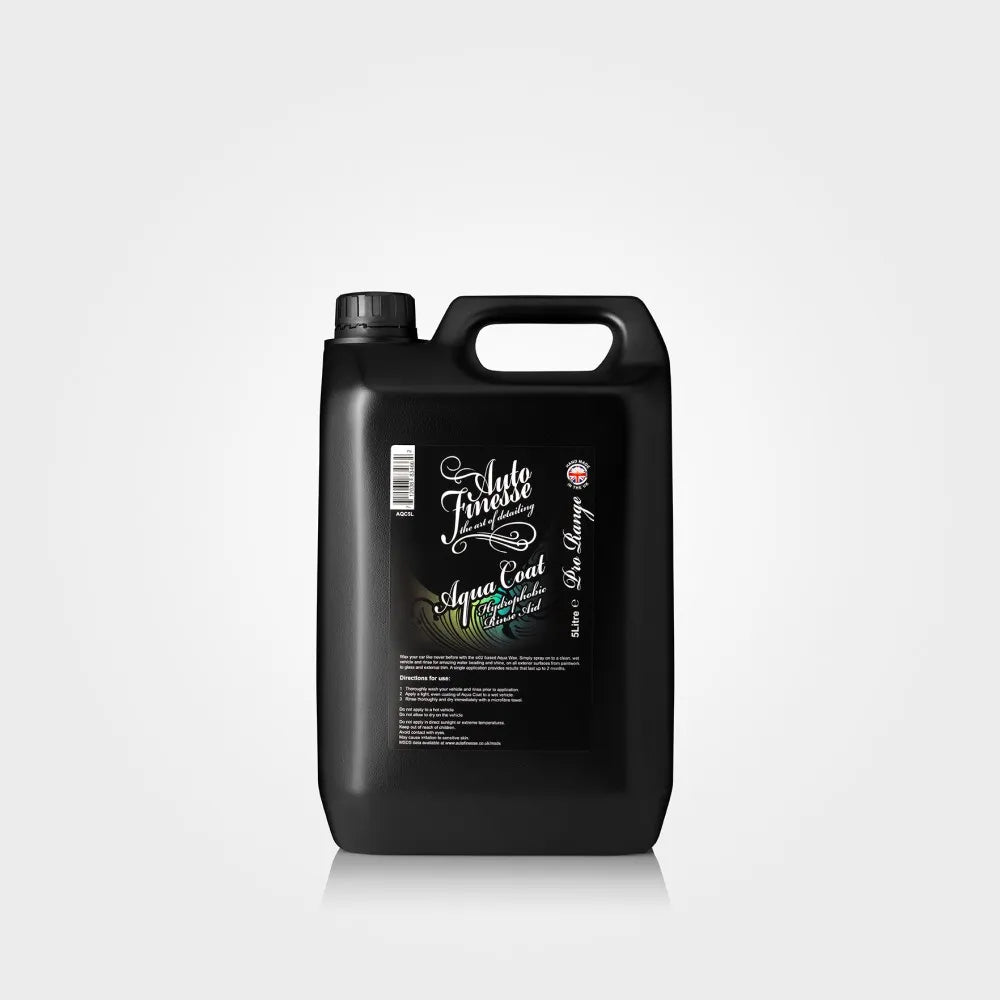 Auto Finesse - Aqua Coat - Hydrophobic Rinse - 5 Litre - AQC5L