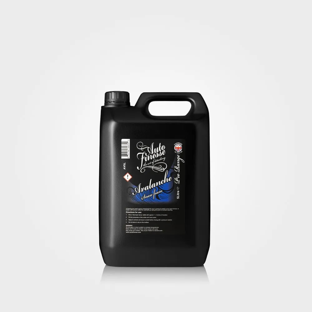 Auto Finesse Avalanche 5 Litre Snow Foam Car Detailing Pre Wash Foam 5L AV5L