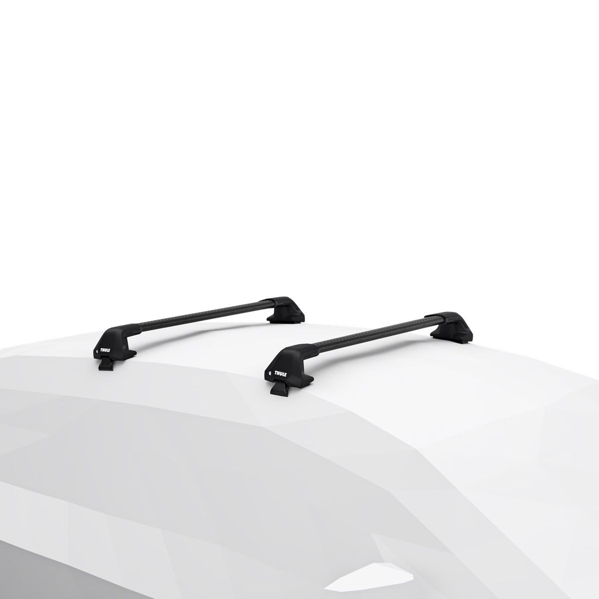 WingBar Edge (black) Aluminium Roof Bar Set to fit Kia Picanto Mk.3 5-Dr Hatchback 2018-26