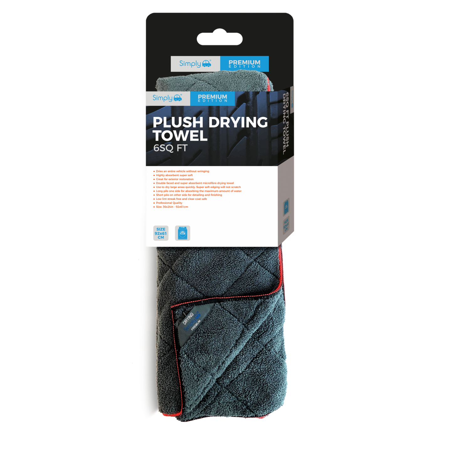 JRP Plush Drying Towel 6SQ FT