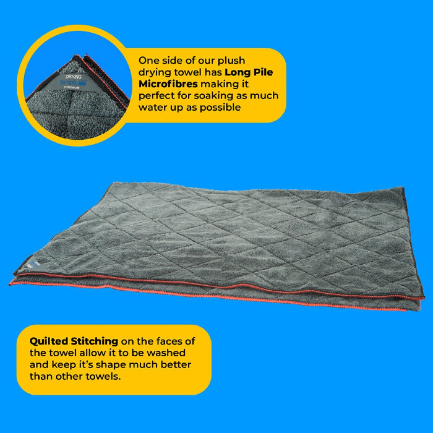 JRP Plush Drying Towel 6SQ FT