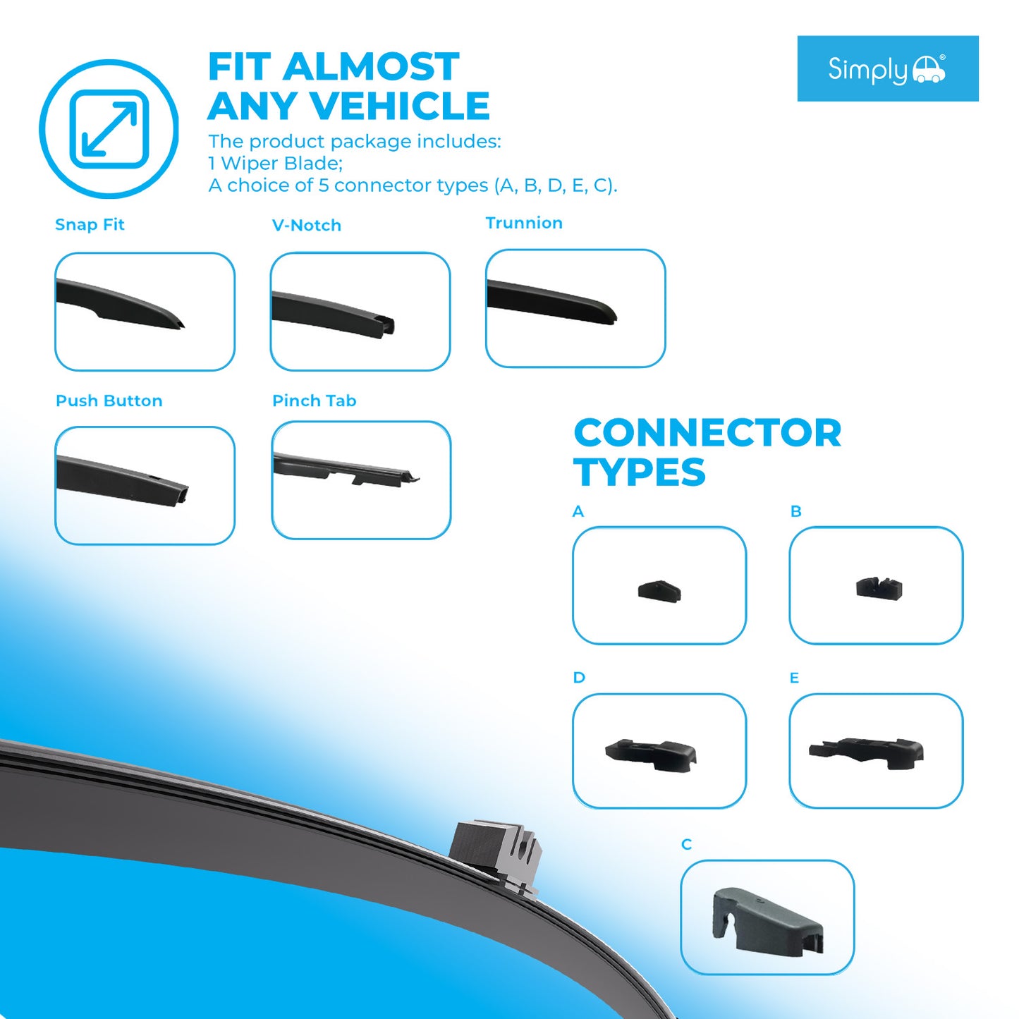 Multi-Fit Rear Flat Blade