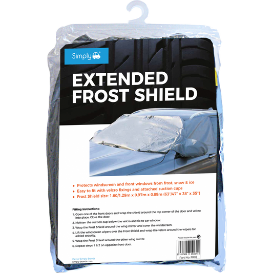 Simply Extended Frost Shield Window Cover 160x97cm Stops Snow Ice Winter FRO2