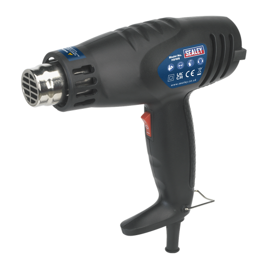 SEALEY HS105 230V Hot Air / Heat Gun 1600W 2-Speed 370°C / 500°C Paint Stripping