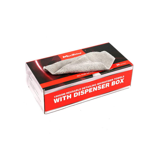 180GSM Reusable Detailing Microfibre Towels with Dispenser Box