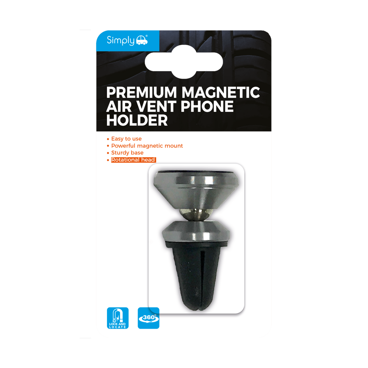 Anodised Magnetic & Rotatable