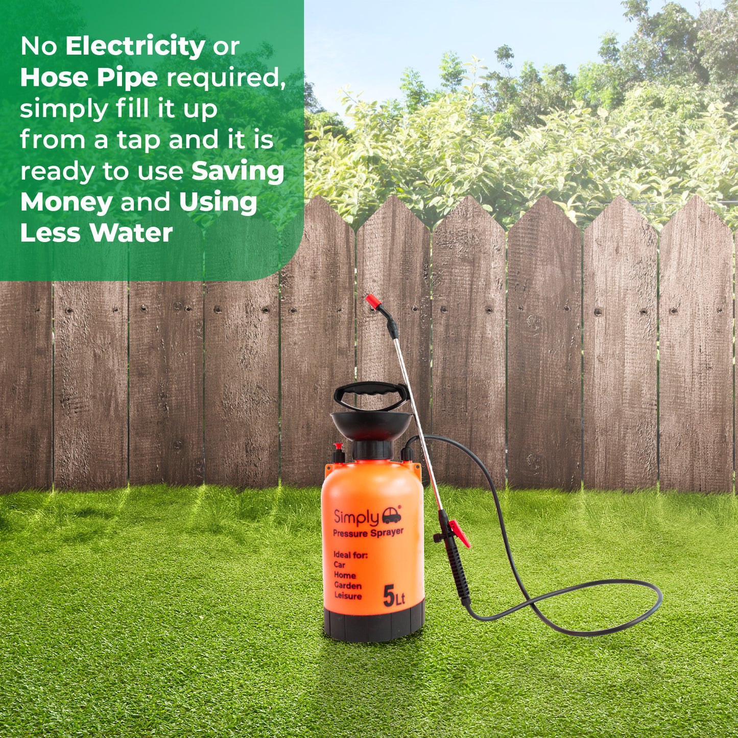 5L Portable Sprayer Pressure Washer