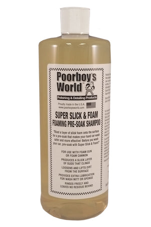 Poorboys Super Slick & Foam Pre-Soak Snow Foam Shampoo 32oz 946ml