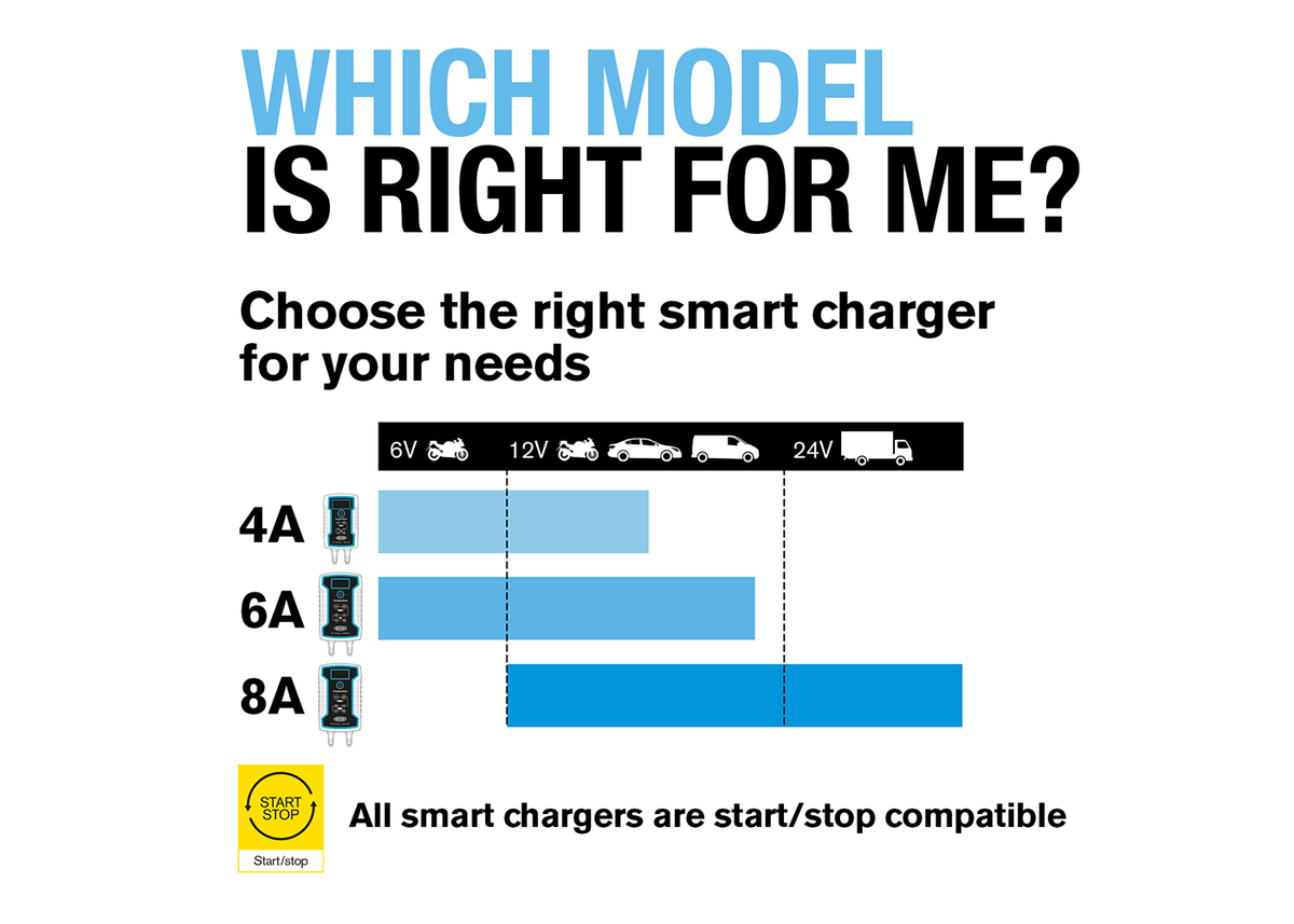 6A Smart Charger and Battery Maintainer