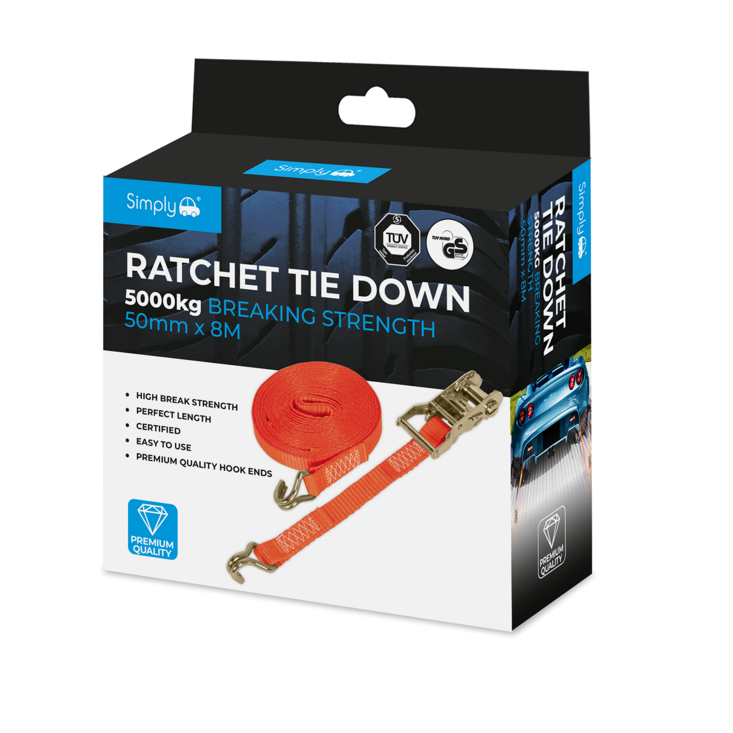 Ratchet Tie Down 5000kg