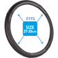 Premium Padded Black Steering Wheel Cover