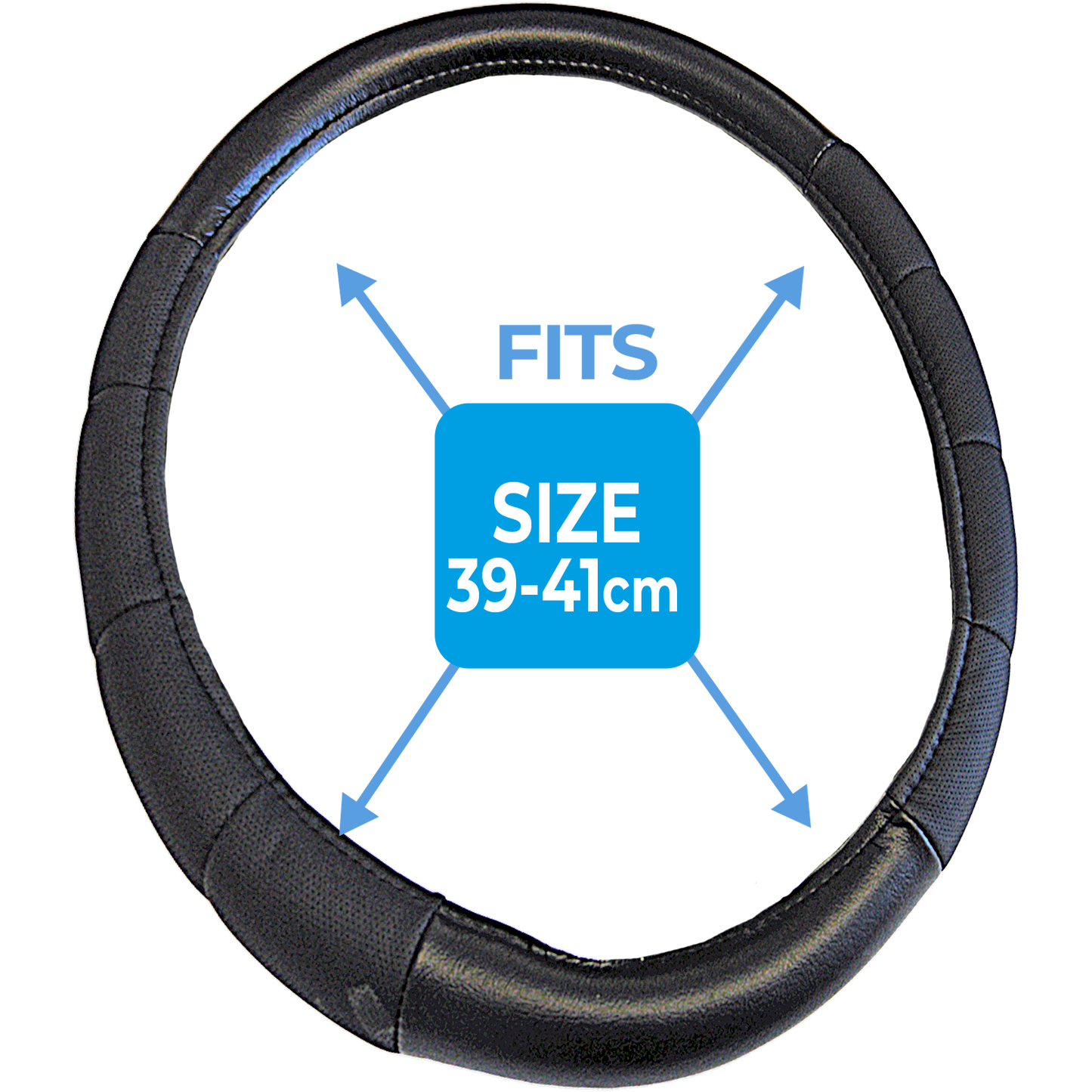Large Luxury Padded Steering Wheel Cover
