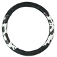 Black Cow Print Steering Wheel Cover