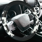 Black Cow Print Steering Wheel Cover
