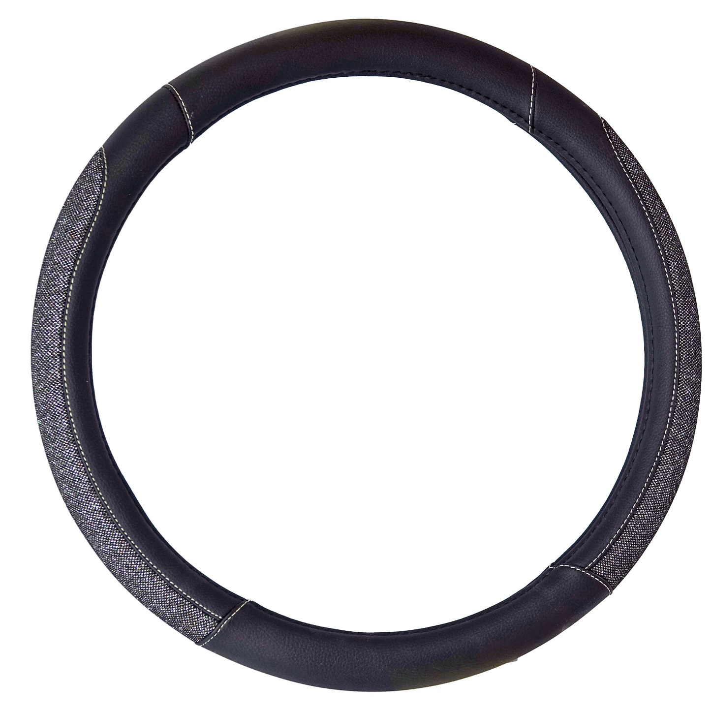 Black Sparkle Steering Wheel Cover