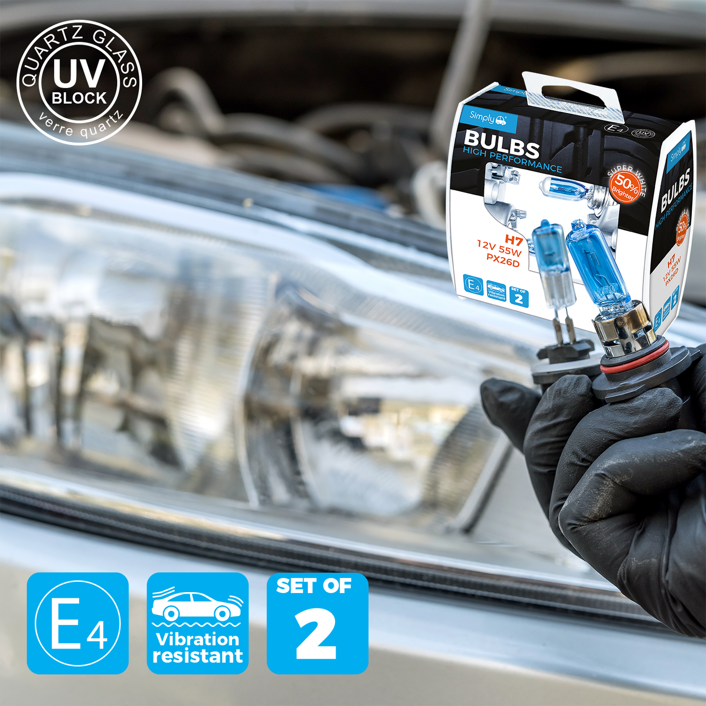 Xenon Super White Bright Bulbs