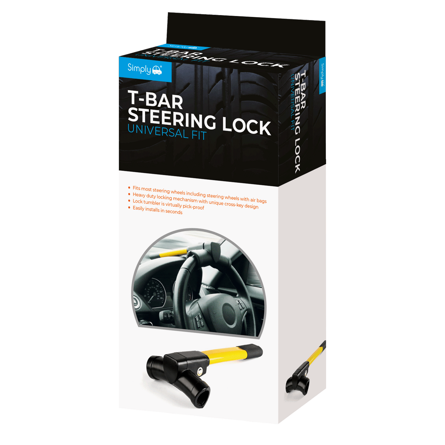 T-Bar Steering Wheel Lock