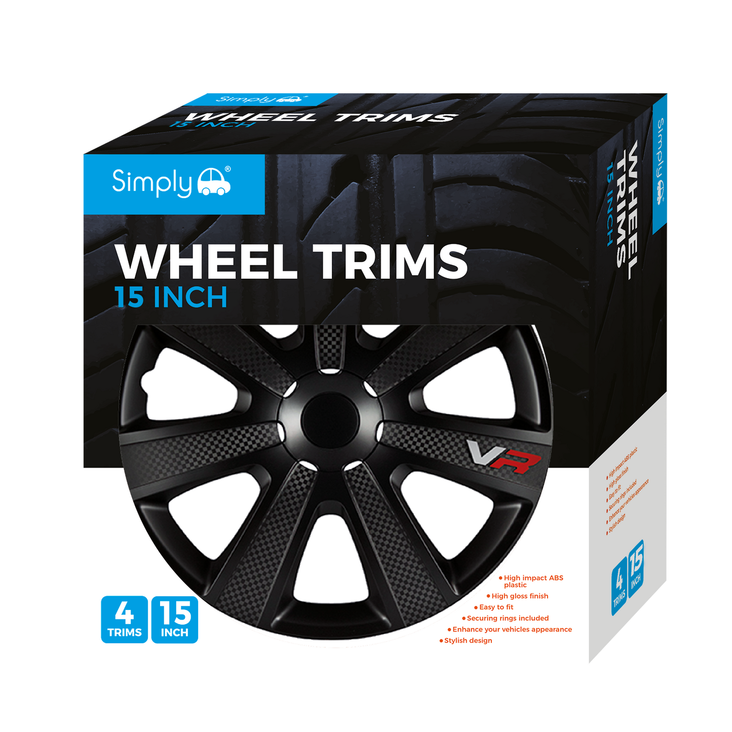 Chromia Black Carbon Wheel Trim Set