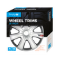 Chromia Silver Carbon Wheel Trims