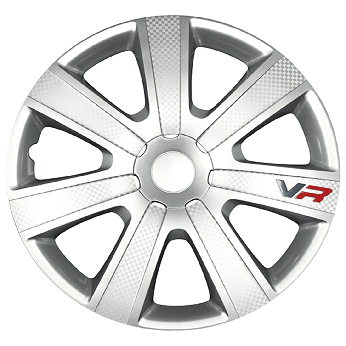 Chromia Silver Carbon Wheel Trims