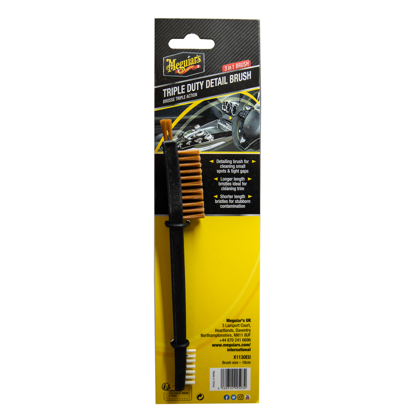 Meguiars Triple Duty Detail Brush