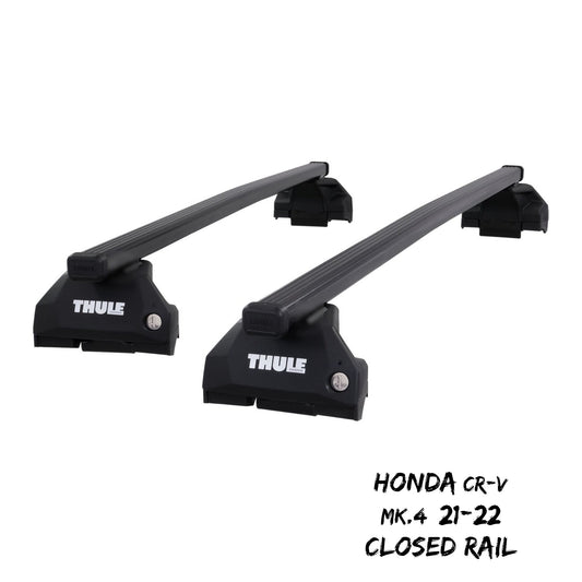 Thule Steel SquareBar Evo Roof Bar Set to fit Honda CR-V Mk.4 12-18 Closed Rail