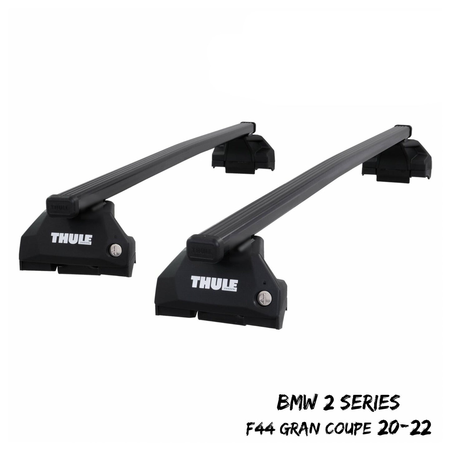 Thule Steel SquareBar Evo Roof Bars for BMW 2 Series Gran Coupe F44 20-22 Pair