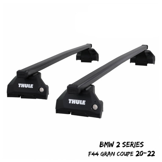 Thule Steel SquareBar Evo Roof Bars for BMW 2 Series Gran Coupe F44 20-22 Pair