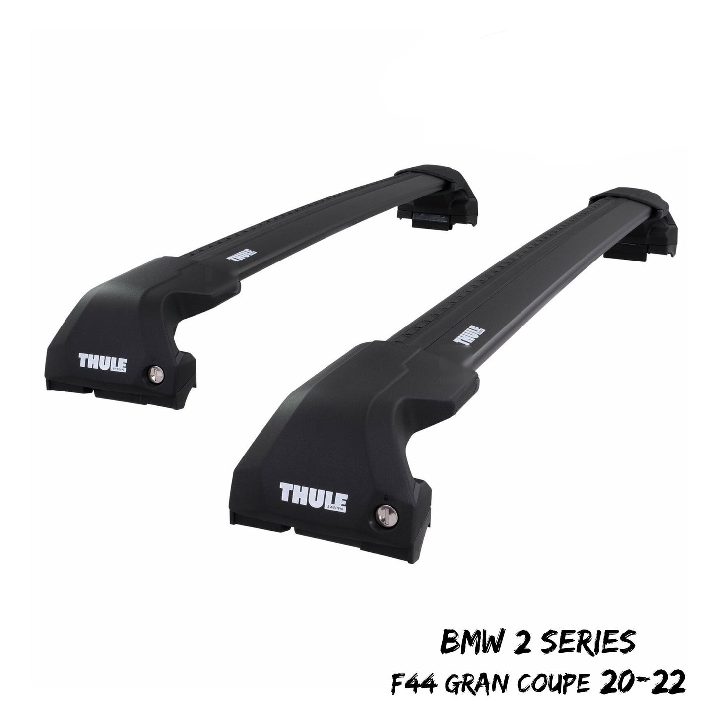 Thule WingBar Edge Black Roof Bars for BMW 2 Series Gran Coupe F44 20-22 Pair