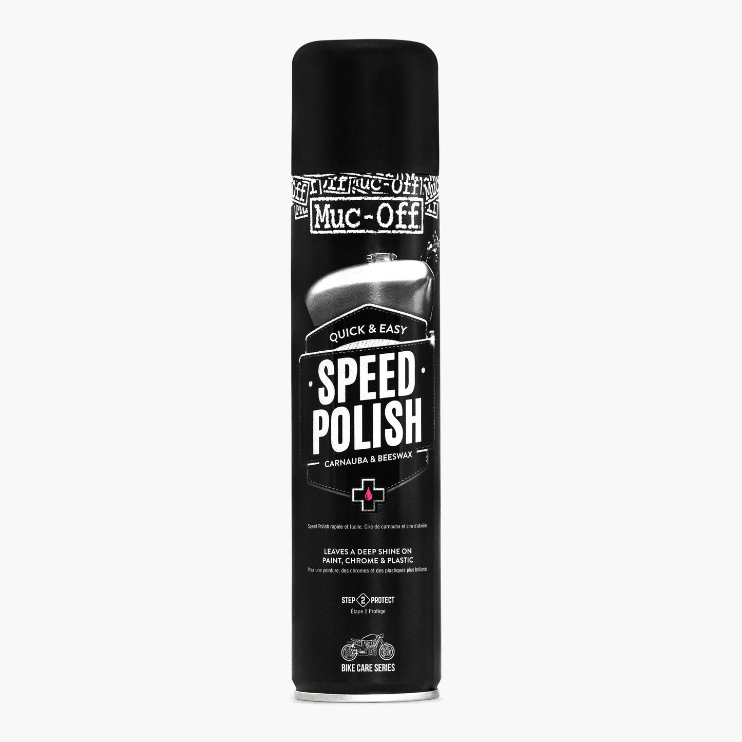 Muc-Off Speed Polish Motorcycle Motorbike Detailing Carnauba Bees Wax M627 400ml