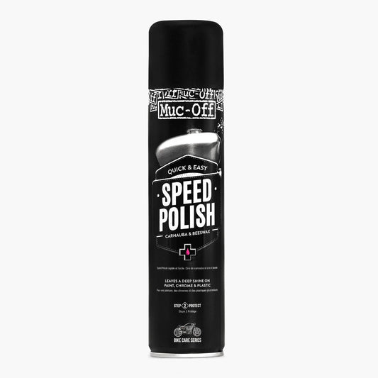 Muc-Off Speed Polish Motorcycle Motorbike Detailing Carnauba Bees Wax M627 400ml