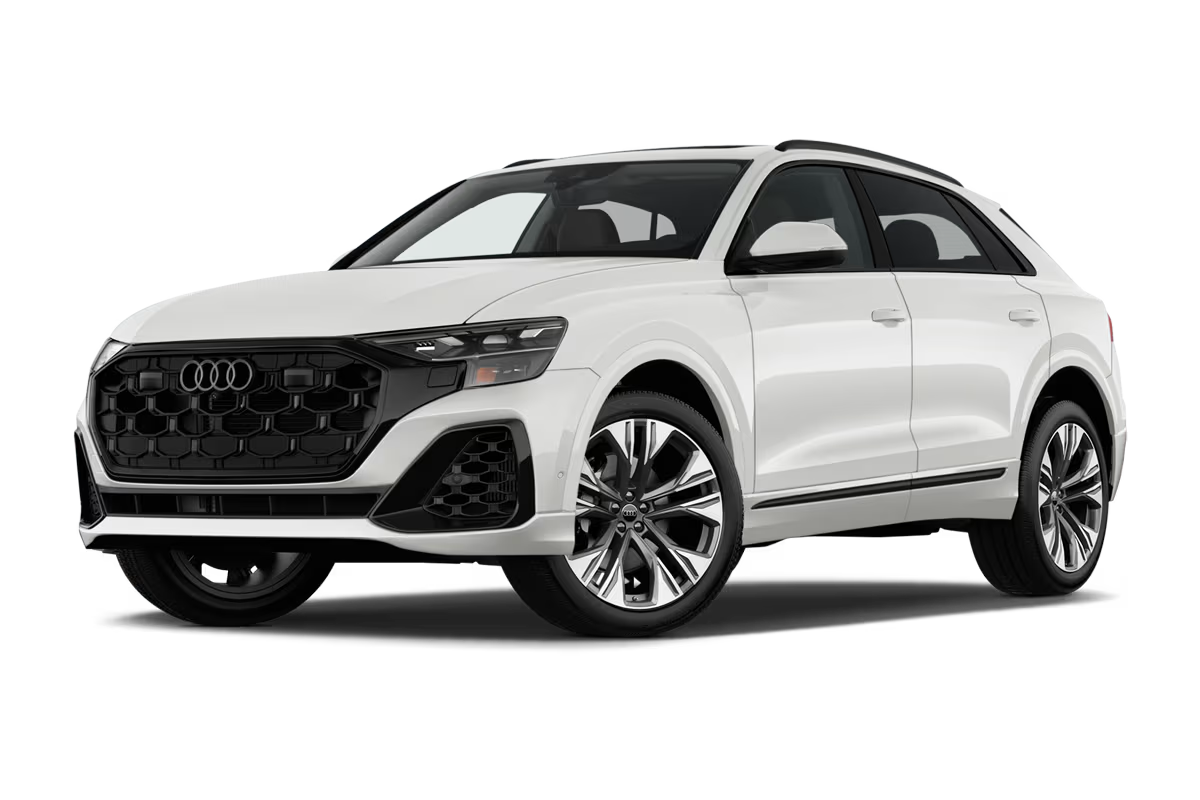 WingBar Edge (silver) Aluminium Roof Bar Set for Audi Q8 2019-26 Flush (closed) Rails