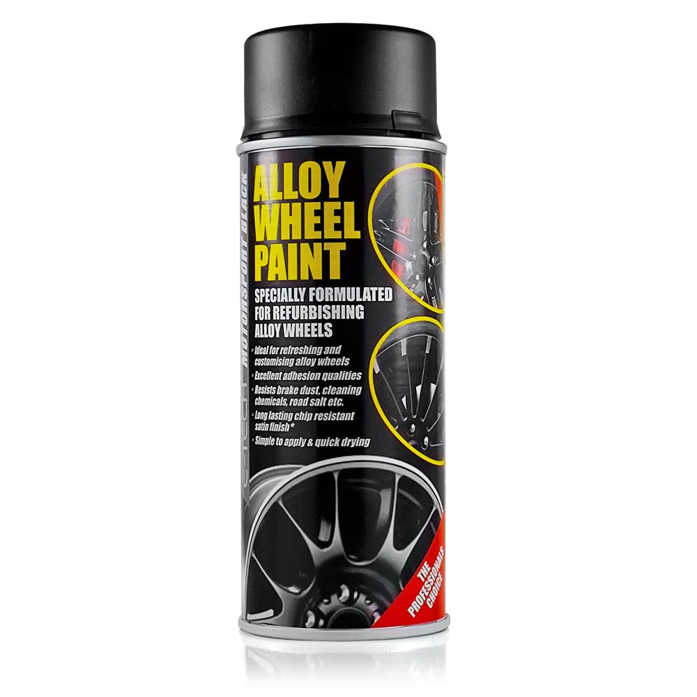 E-Tech Professional Motorsport Black  Car Alloy Wheel Spray Paint