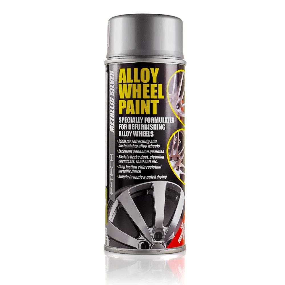 E-Tech Professional SILVER Car Alloy Wheel Spray Paint – Autoparts Hamilton