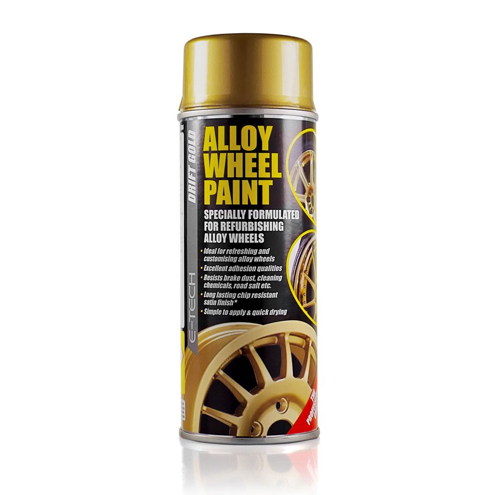 E-Tech Professional GOLD Car Alloy Wheel Spray Paint