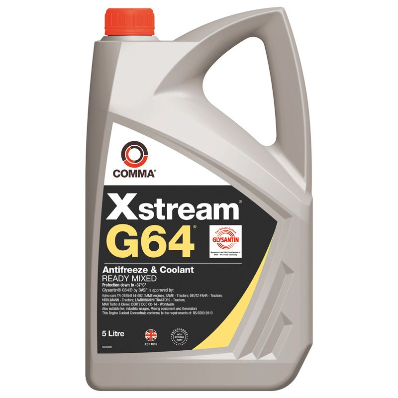 COMMA Xstream G64 Antifreeze & Coolant Ready Mixed - XSG64M5L