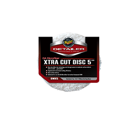 Meguiars DMX5 Detailer DA Microfiber XTRA Cut Disc 5" 2 Pieces Car Cleaning