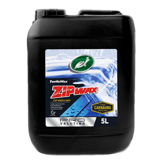 Turtle Wax Zip Wax - Wash & Wax Pro Valeting Edition Concentrated Formula - 5L