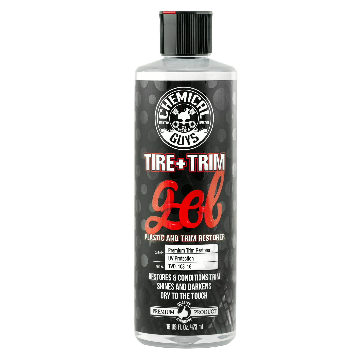 CHEMICAL GUYS TIRE AND TRIM GEL - PLASTIC, RUBBER RESTORER - WET LOOK TYRE SHINE